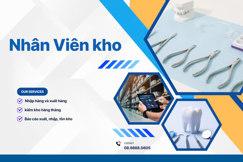 Nhân Viên Kho & Kiểm Kê Dụng Cụ Chỉnh Nha - Làm Việc Tại Smile Ortho
